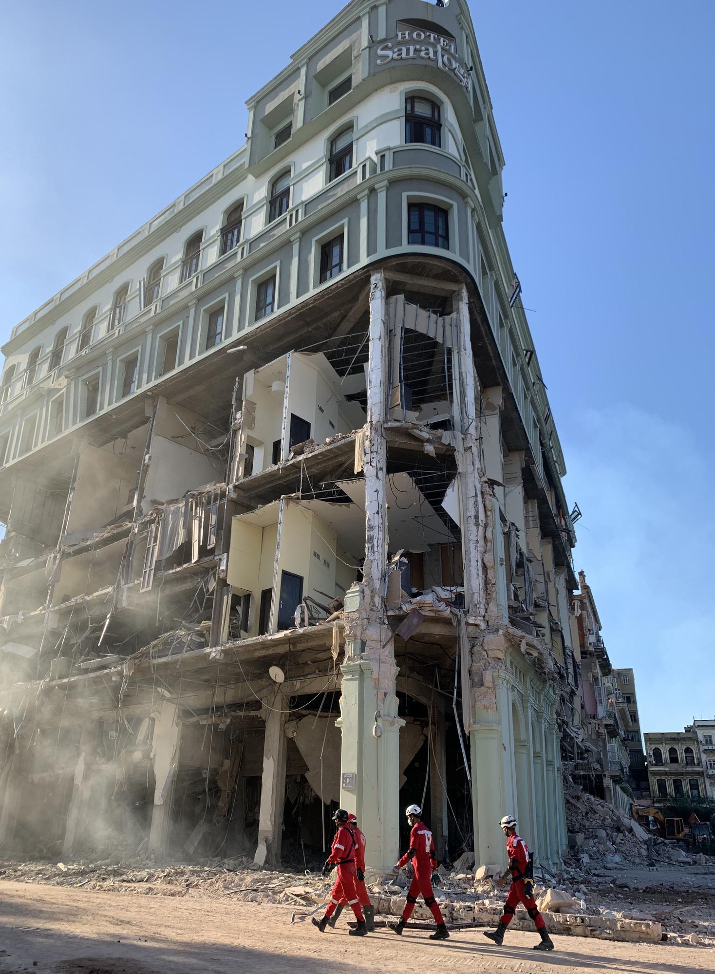Así quedó el Hotel Saratoga tras la explosión de La Habana