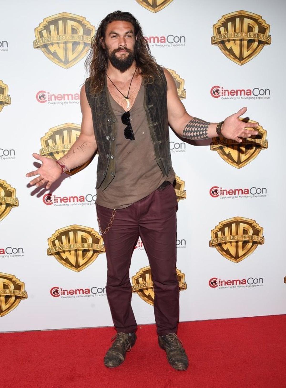 Jason Momoa en CinemaCon