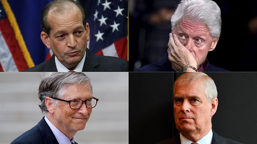 Alex Acosta, Bill Clinton, Bill Gates y Andrés de Inglaterra, cuatro salpicados por el caso Epstein.