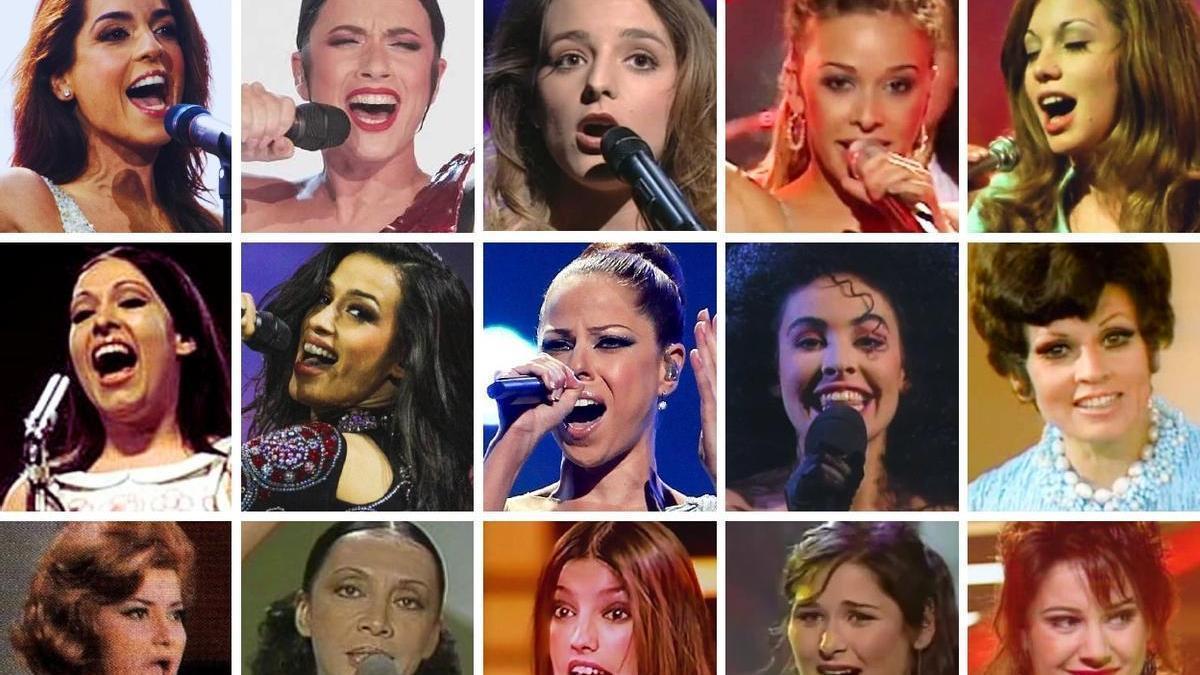 Rosa, Beth, Pastora, Massiel... Las propuestas femeninas de España en Eurovisión suelen quedar mejor que las masculinas.