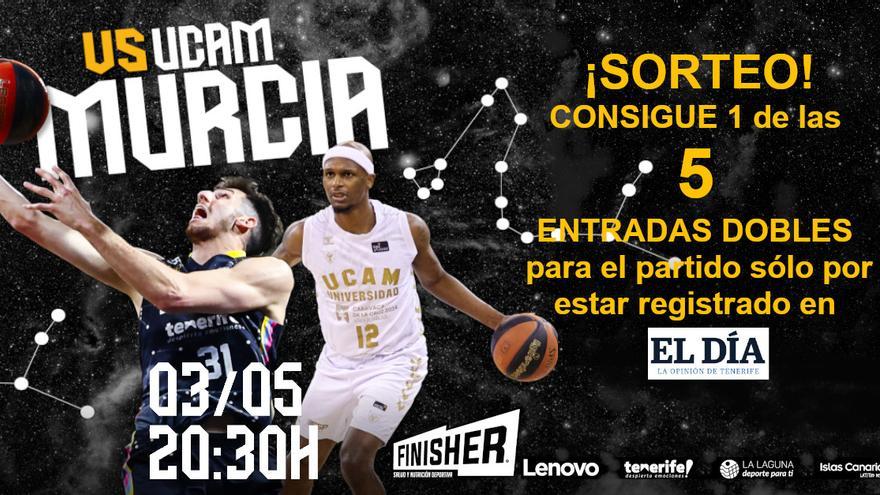 ¡SORTEO! EL DÍA te invita gratis a ver el partido Lenovo Tenerife - Ucam Murcia sólo por ser lector registrado