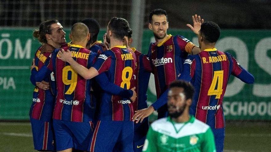 Copa del Rey: El Barcelona supera al Cornellá en la prórroga (0-2)