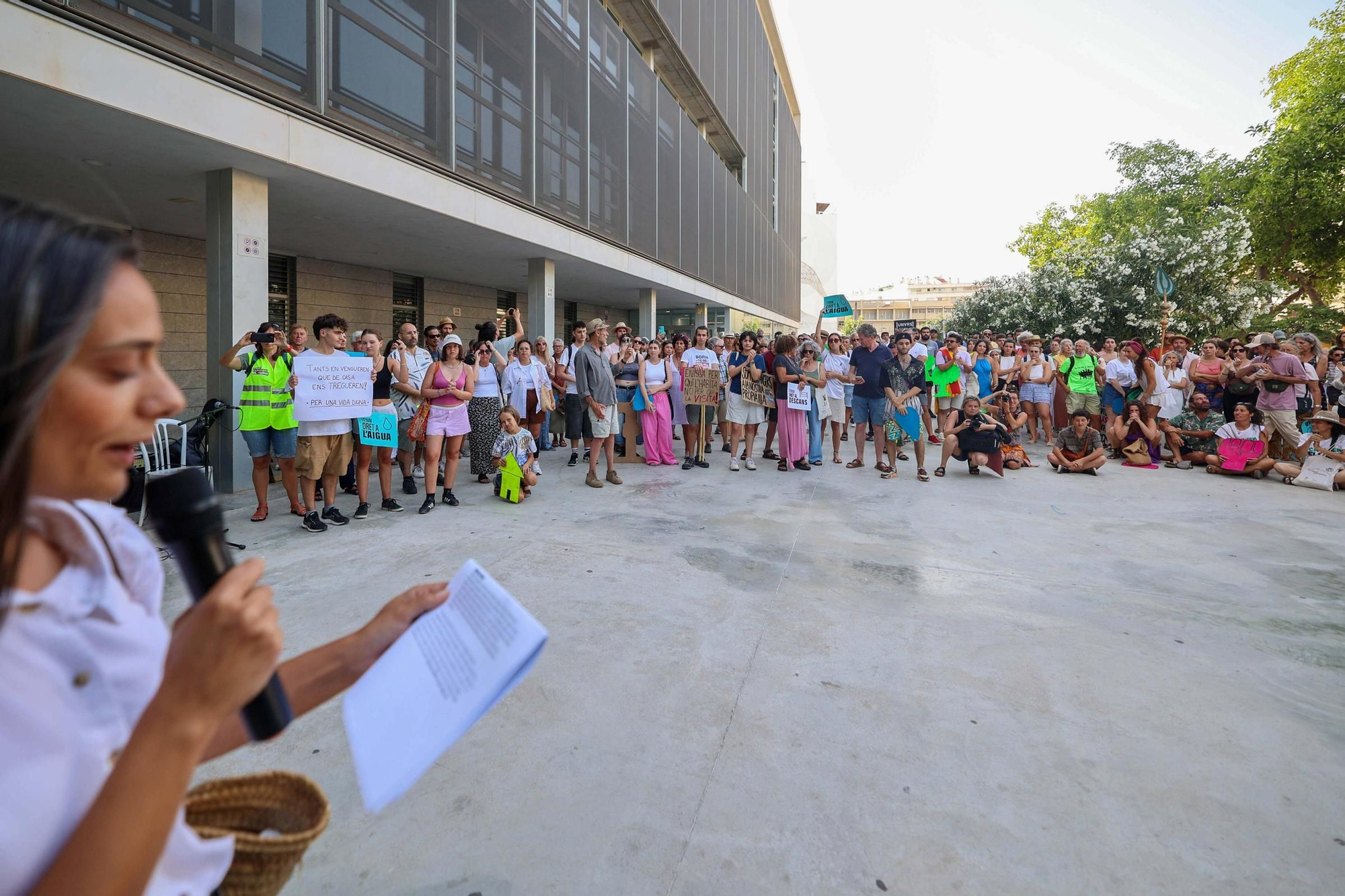 Manifestación contra la masificación turística en Ibiza