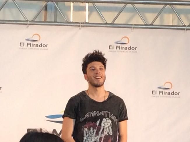 Blas Cantó, en el Centro Comercial El Mirador