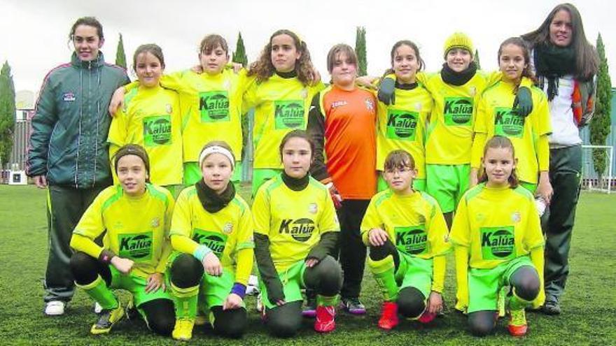 El equipo alevín de Amigos del Duero que patrocina Kalúa.