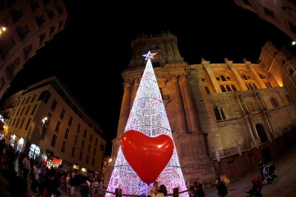 El encendido de las luces de Navidad de la calle Larios