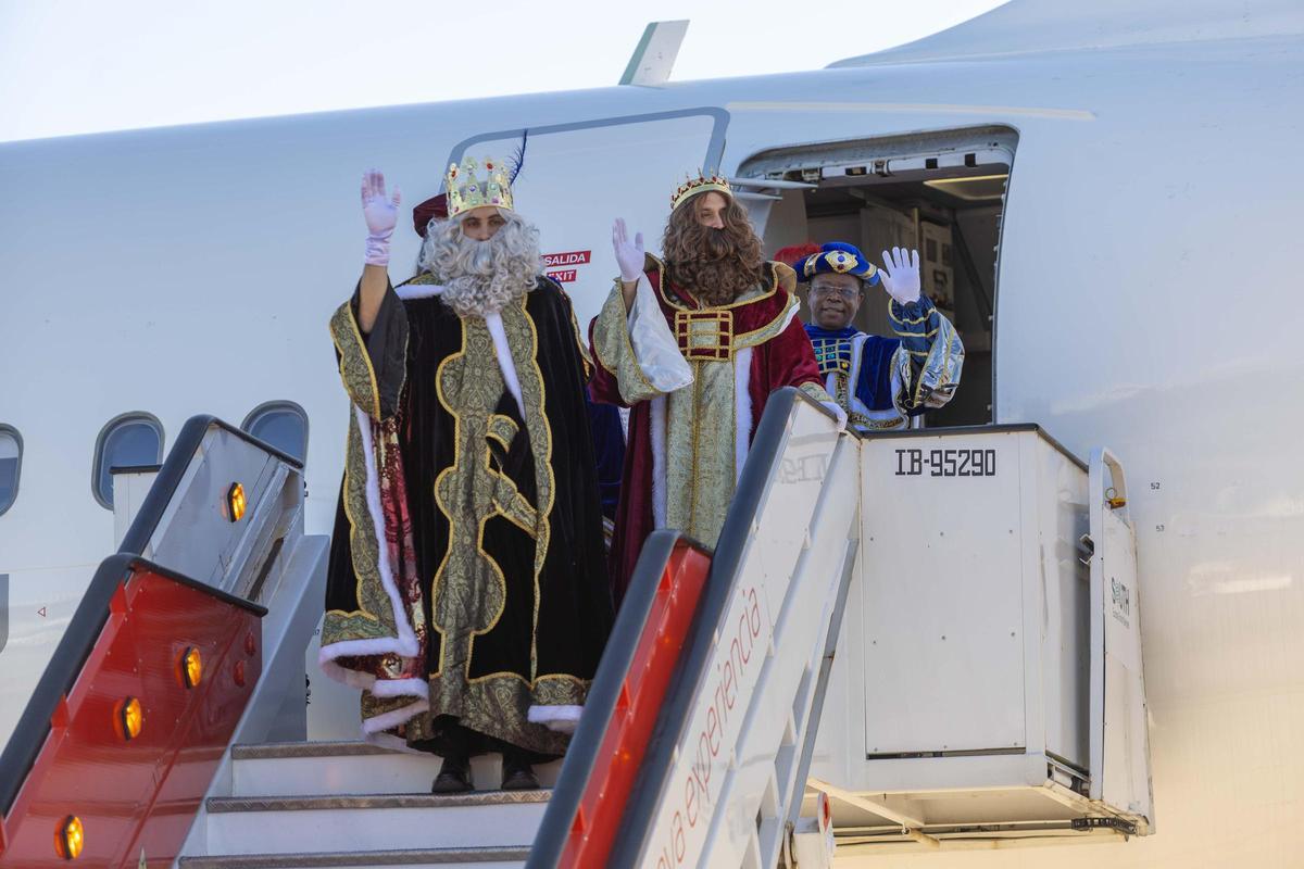 Los Reyes Magos aterrizan en Santiago