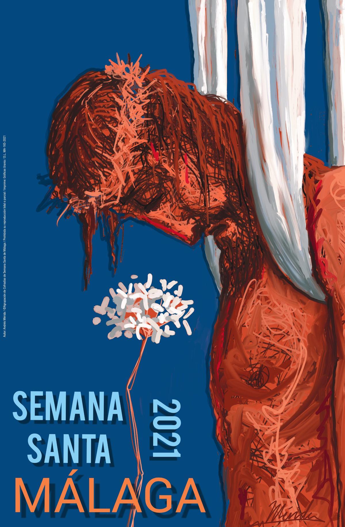 Cartel de la Semana Santa de 2021, obra de Andrés Mérida