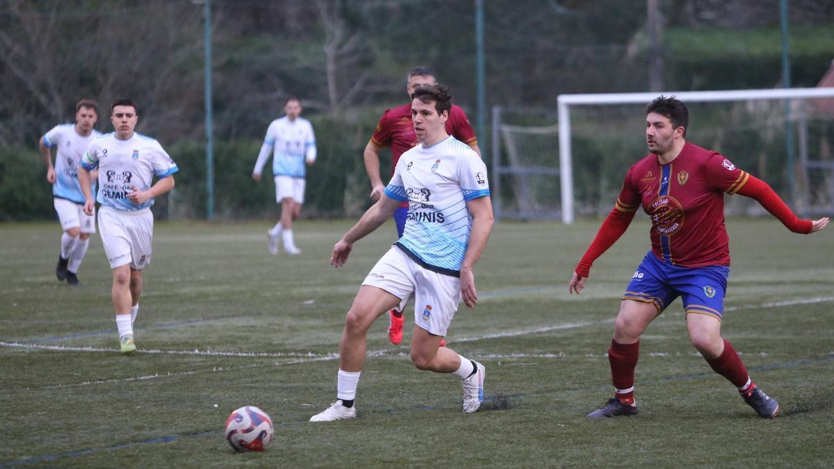 Un partido del CD Bueu de la temporada pasada.