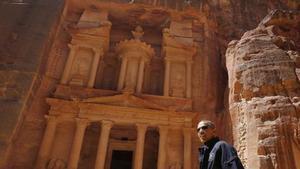 El president dels EUA, Barack Obama, al complex arqueològic de Petra (Jordània).