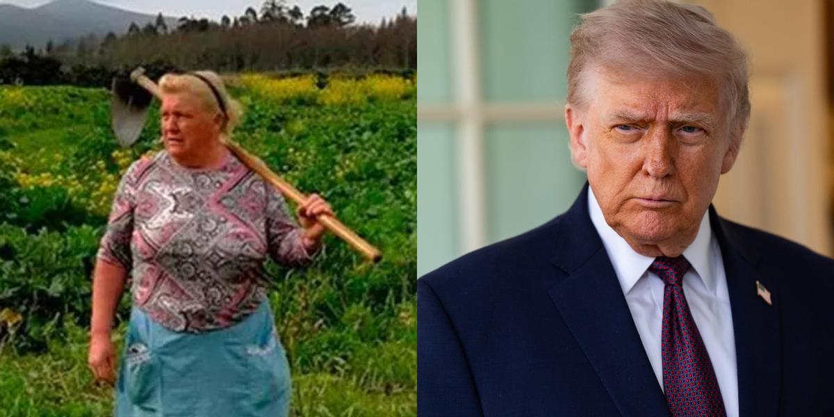 Dolores Leis, l'agricultora gallega idèntica a Trump.
