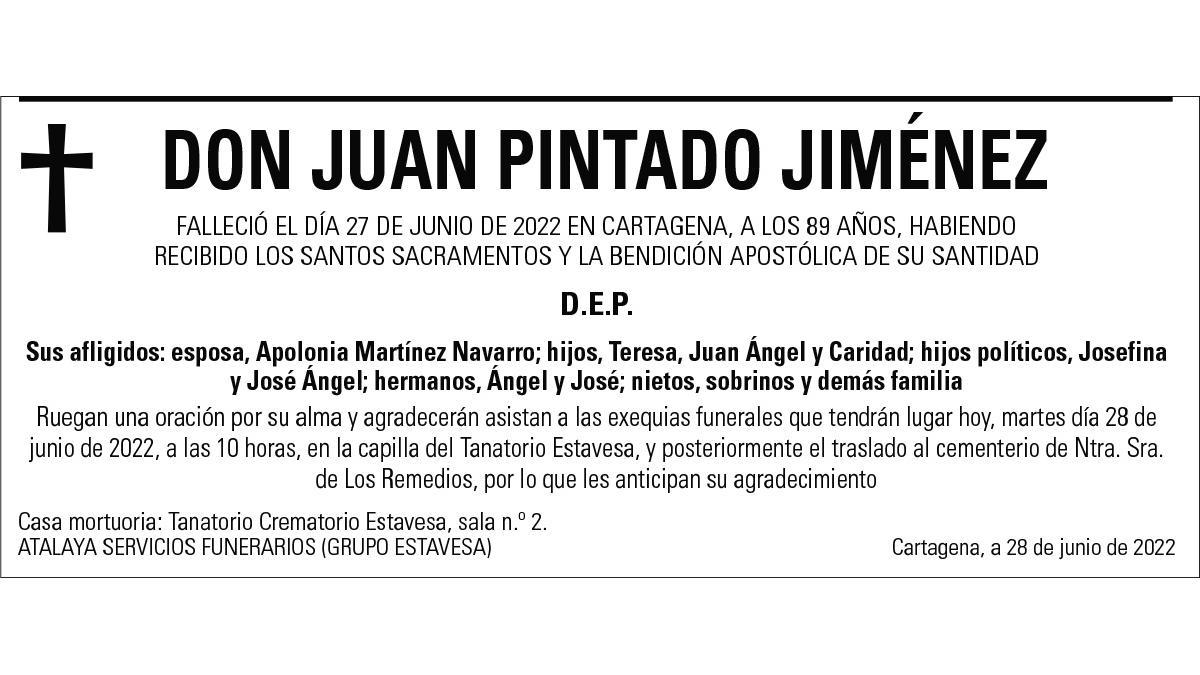 D. Juan Pintado Jiménez