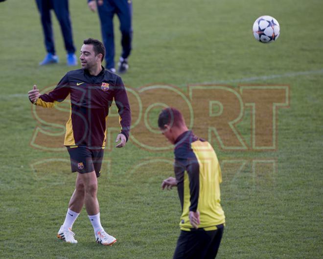 Las mejores imágenes del Barça en el entrenamiento del Calderón