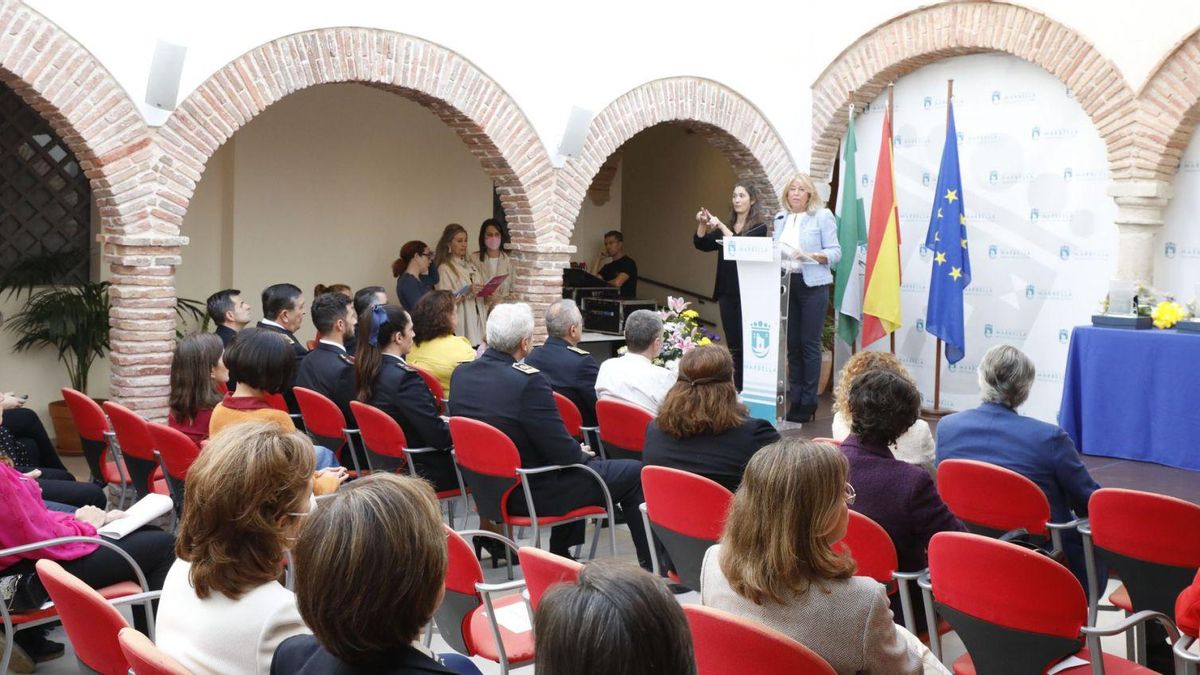 Un acto municipal contra la violencia machista celebrado en 2022.