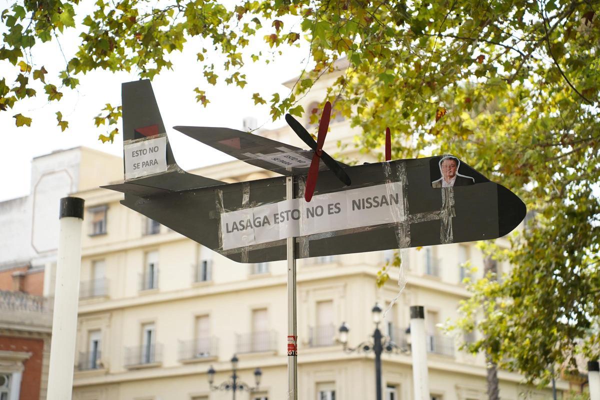 Las imágenes de la manifestación de Airbus en Sevilla