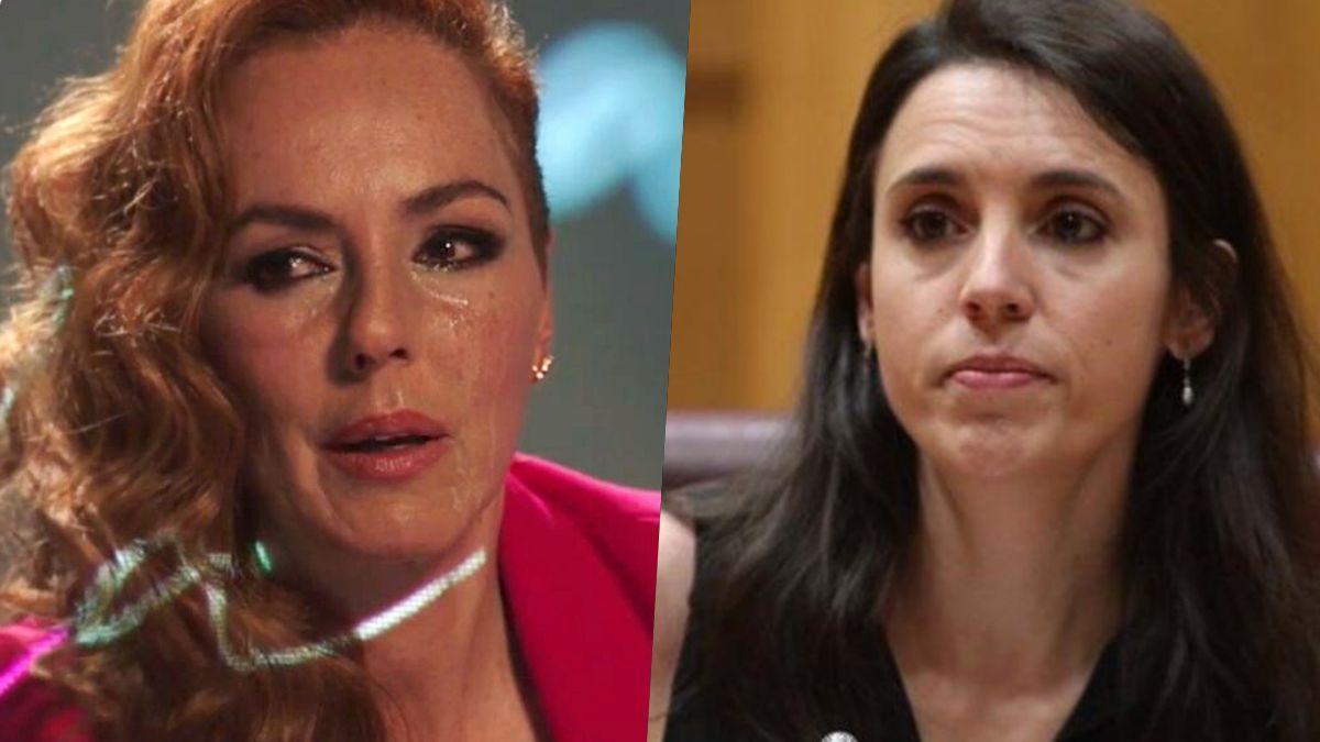 Rocío Carrasco and Irene Montero. Rocío Carrasco and Irene Montero.