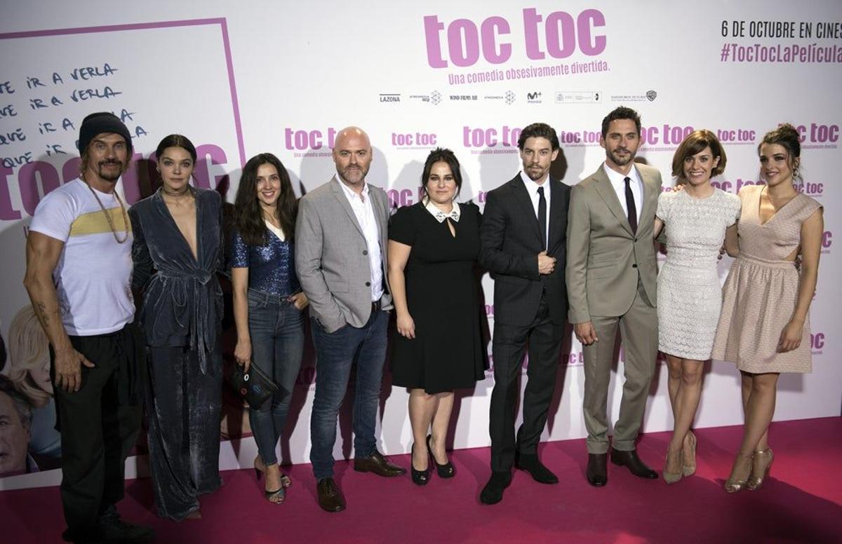 Los protas en el estreno de 'Toc Toc'