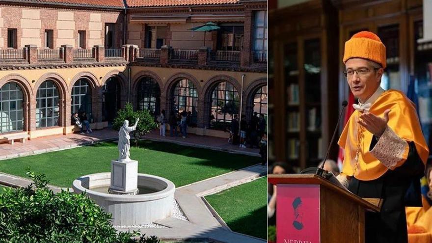 El exgobernador del Banco de España Hernández de Cos, investido doctor `honoris causa´ por la Universidad Nebrija