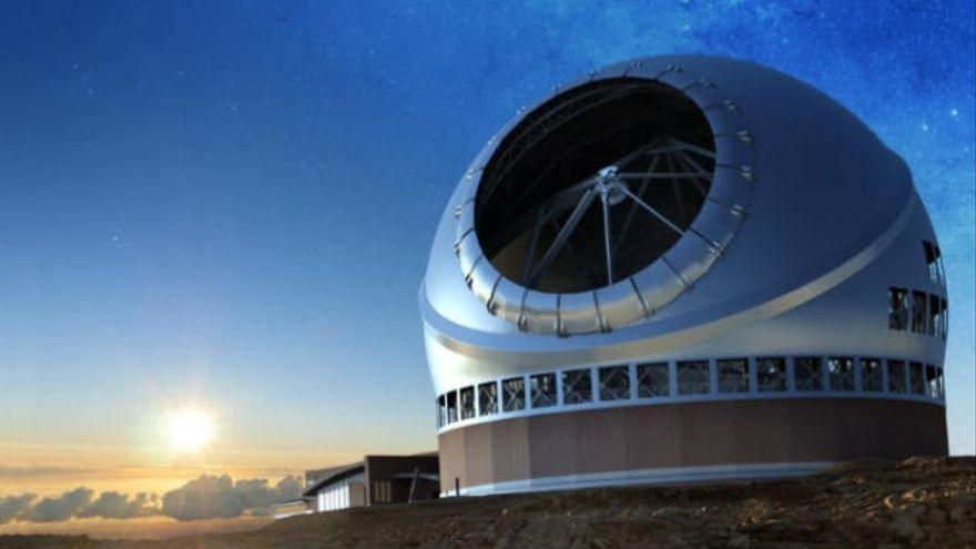 Recreación del Telescopio de Treinta Metros.