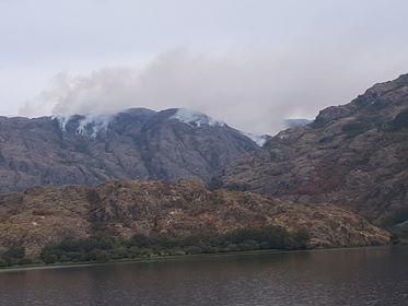 Incendio en el cañón del Tera