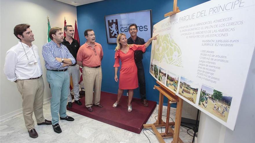 La ampliación del Parque del Príncipe de Cáceres comienza el próximo lunes