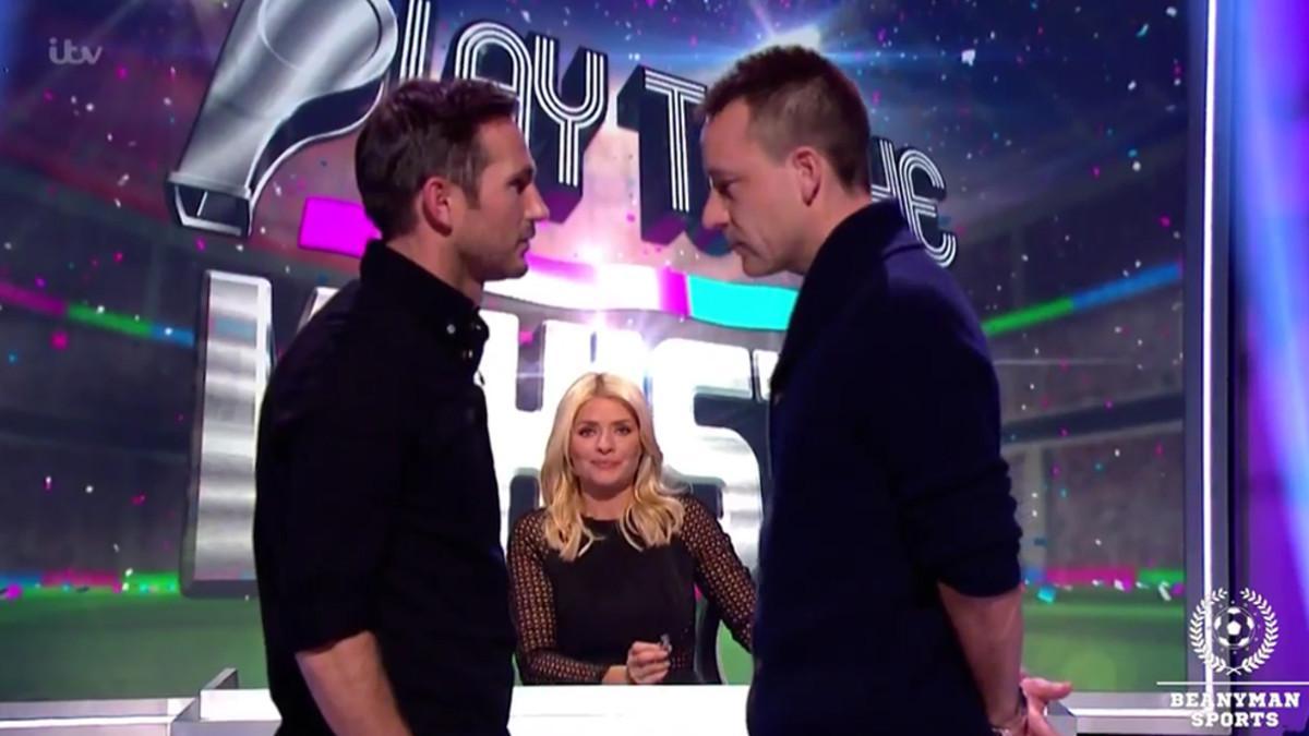 Lampard y Terry participaron en un divertido concurso de televisión