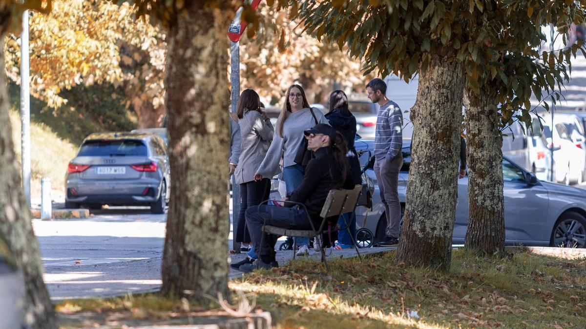 Estudantes da Universidade de Santiago no Campus Sur.