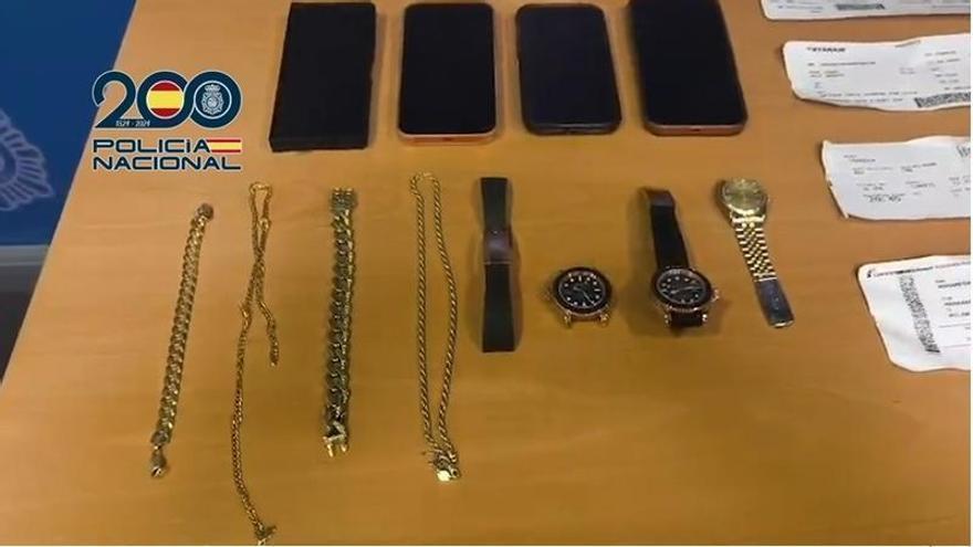Cinco detenidos en Calp por robos violentos de relojes de lujo en Benidorm, Madrid y Puerto Banús