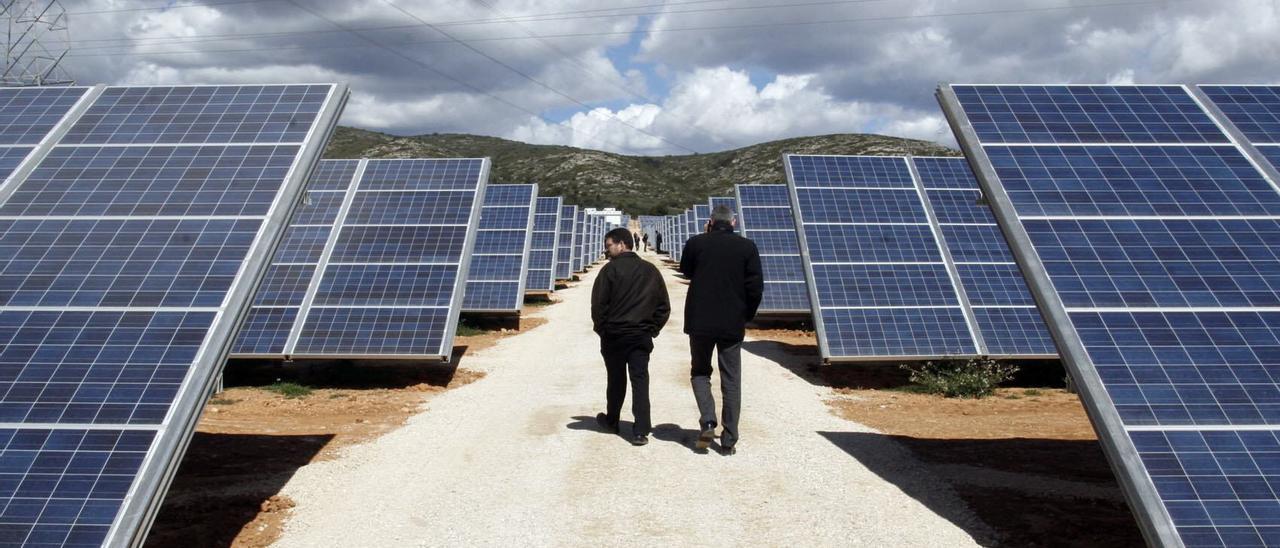 Parque fotovoltaico de la empresa alemana City Solar en Beneixama.