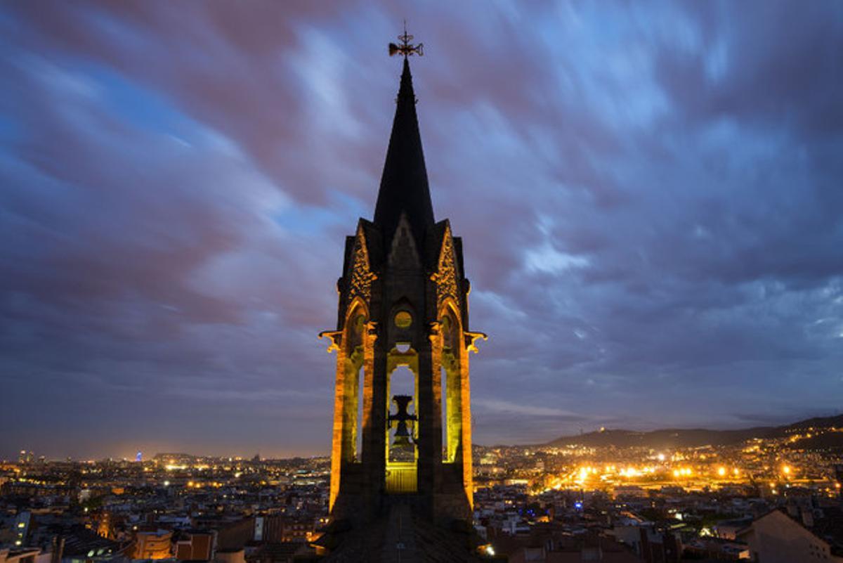 Campanario de la Església Major de Santa Coloma.