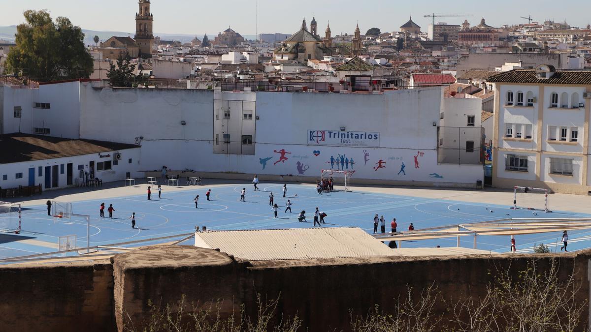 Vista aérea del patio del Colegio Trinitarios de Córdoba.