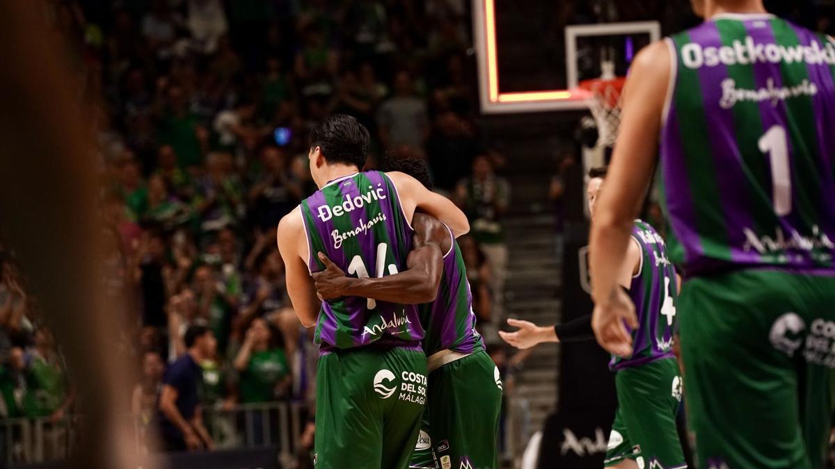 Cuartos de final de la Liga Endesa entre el Unicaja y el Barça