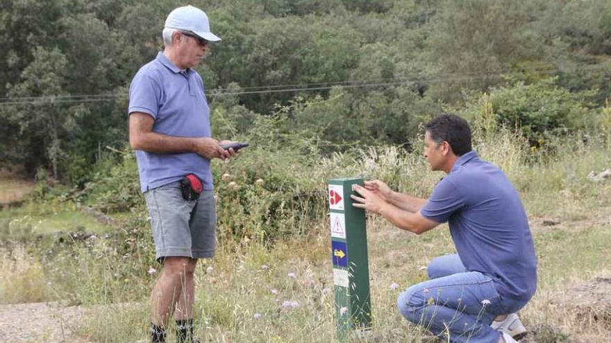 Acondicionamiento de una de las rutas BTT.