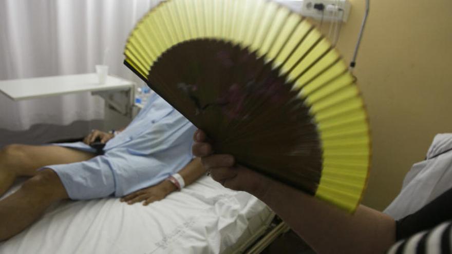 Calor en las habitaciones del Hospital General, en una imagen de archivo