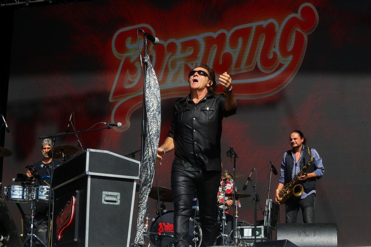 El grupo de rock Burning.