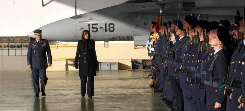 Visita de Cospedal a la Base Aérea de Zaragoza