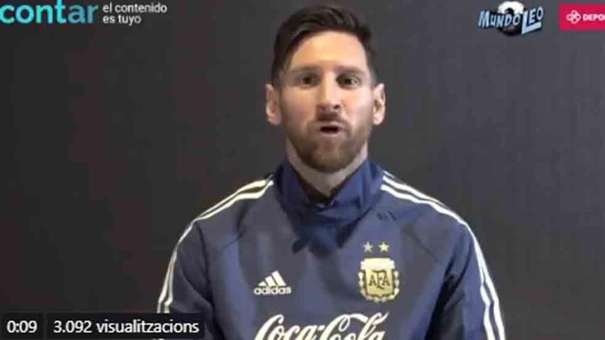 Messi concedió una entrevista a 'MundoLeo'