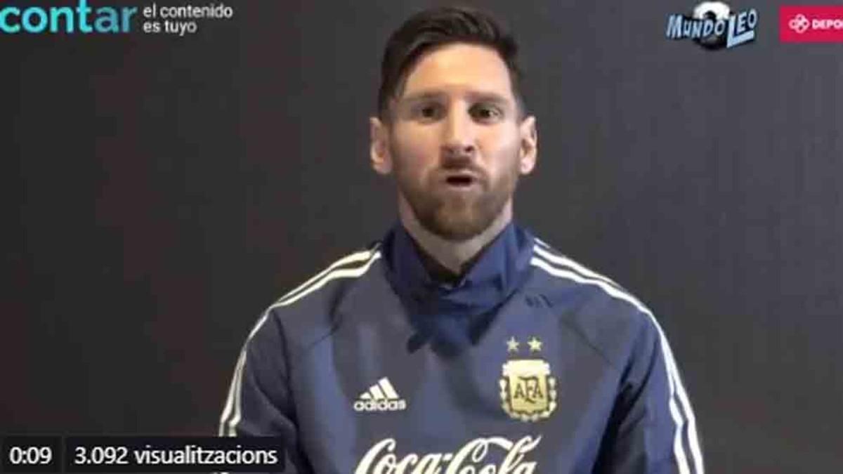 Messi concedió una entrevista a 'MundoLeo'
