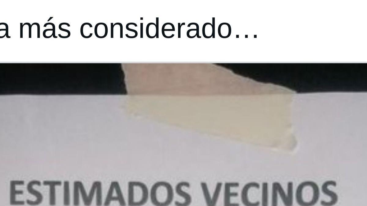 Sus vecinos se quejan del ruido y el cartel que pone es para copiarlo en todas las comunidades Más gente así