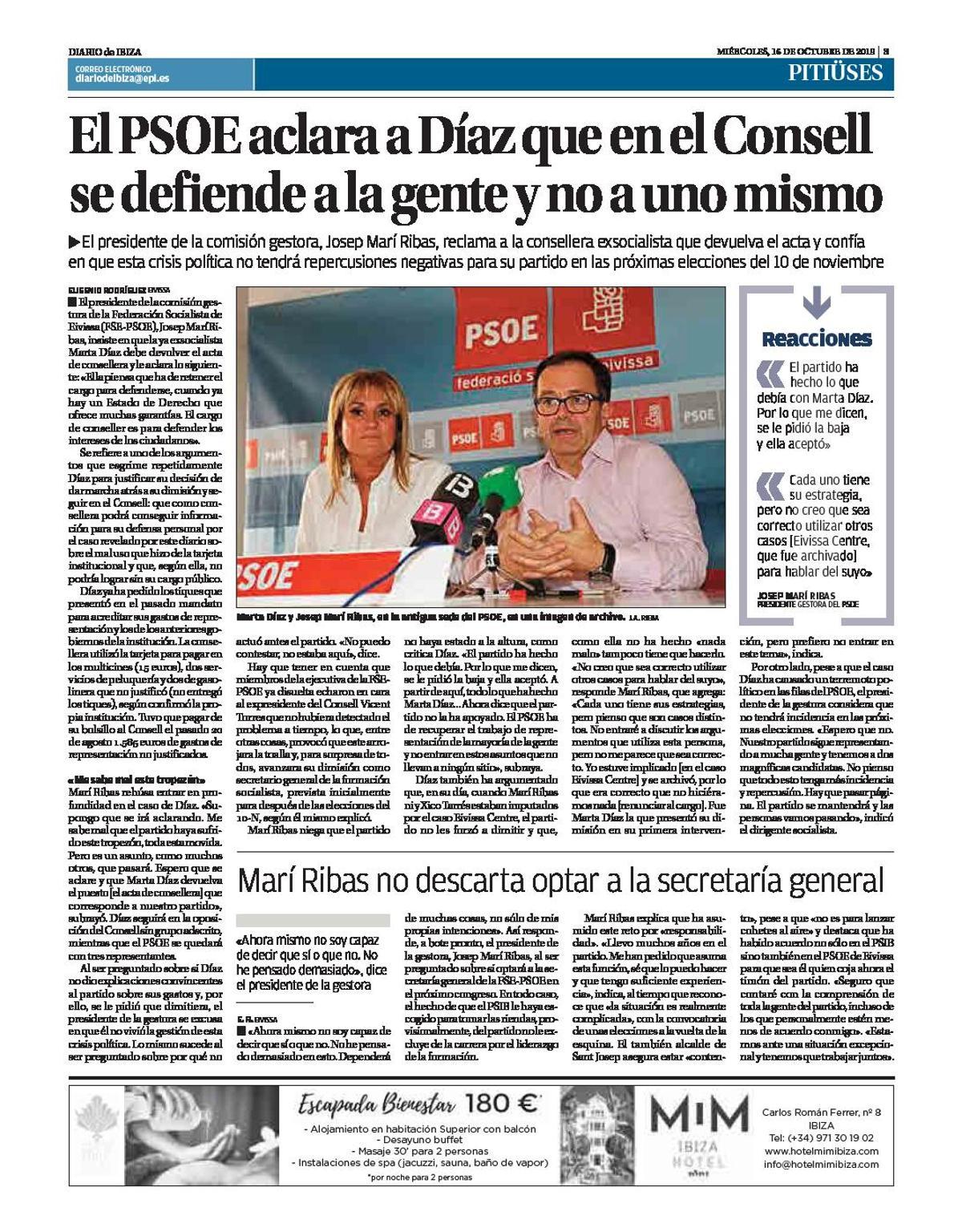 La «campaña» de información de Diario de Ibiza