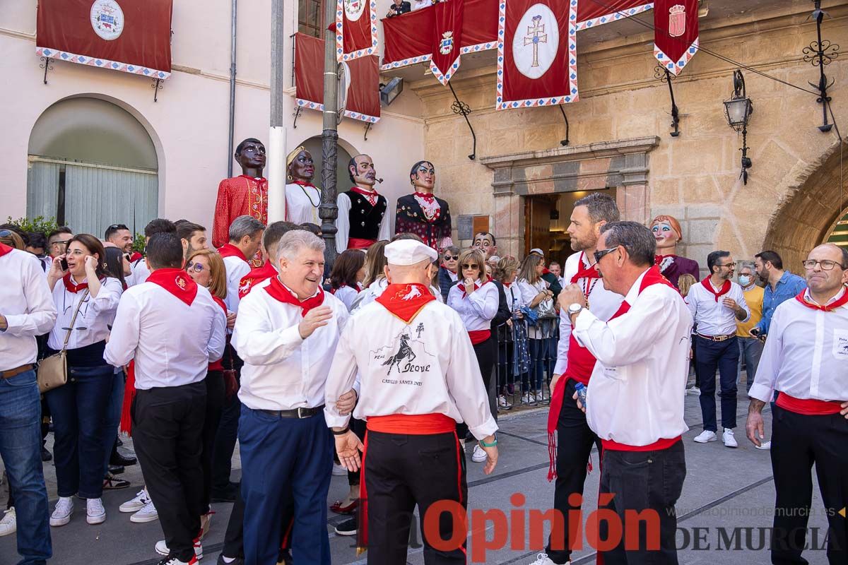 Recorrido Caballos del Vino día dos de mayo en Caravaca