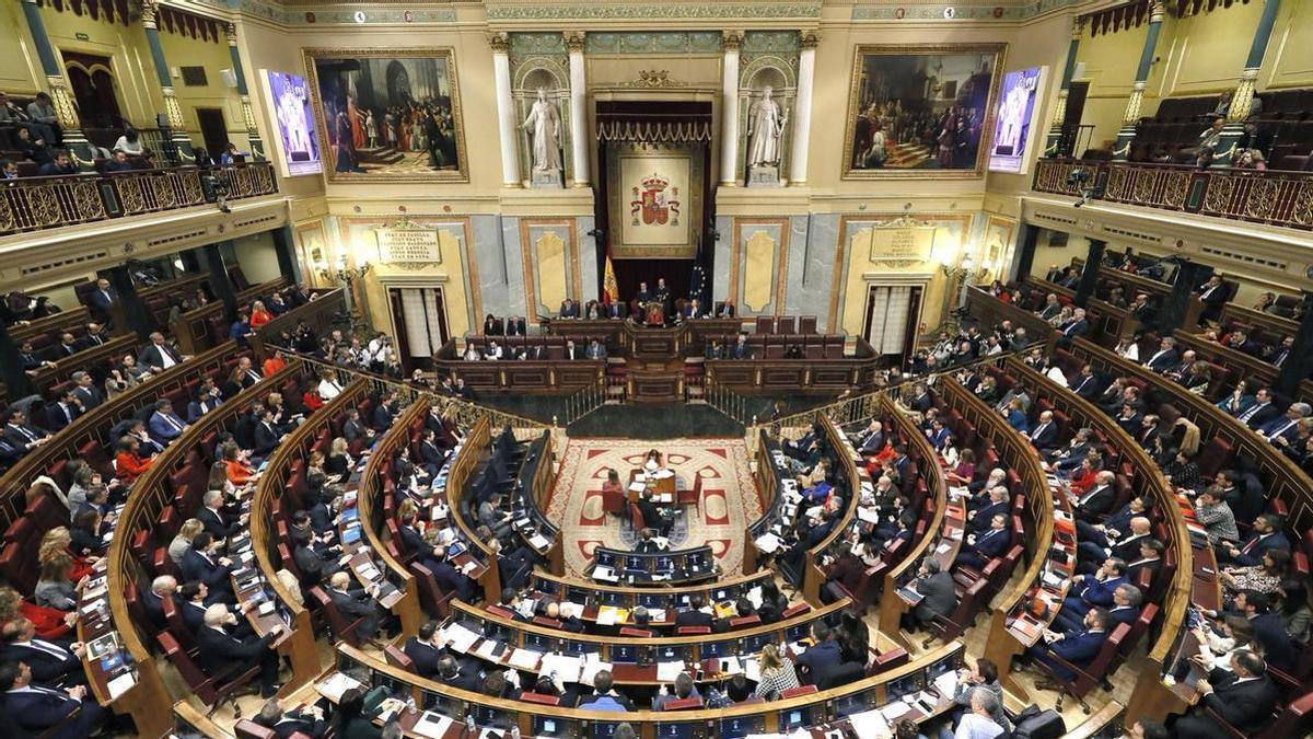 Imatge d'arxiu d'una sessió al Congrés dels Diputats