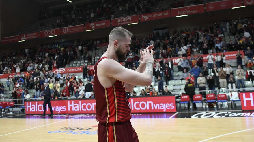 Nemanja Radovic, del UCAM Murcia, tras anotar 26 puntos al Morabanc Andorra esta temporada.