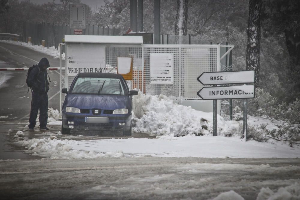 La nieve vuelve de nuevo a l'Alcoià y El Comtat