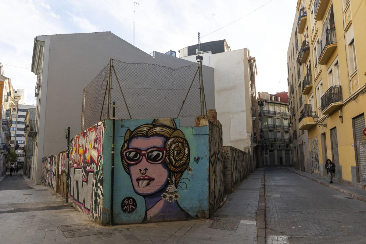 El barrio de Velluters con los solares que serán edificados.