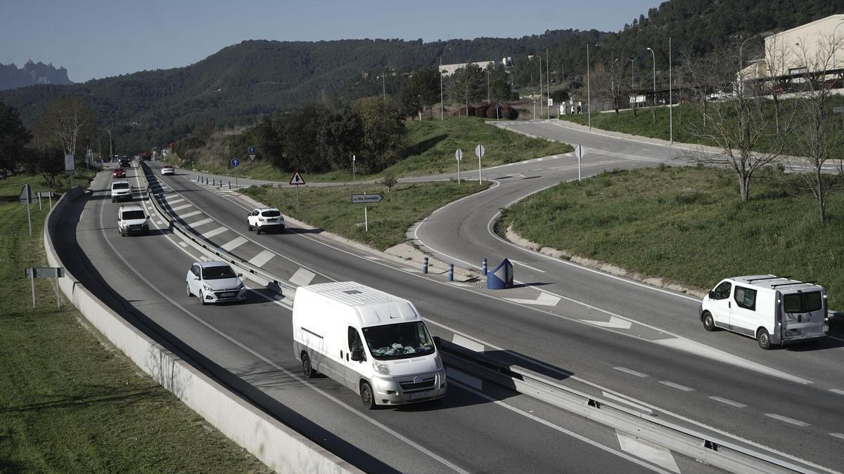 Tram de la C-55 als Comtals de Manresa, que també s'ha de desdoblar
