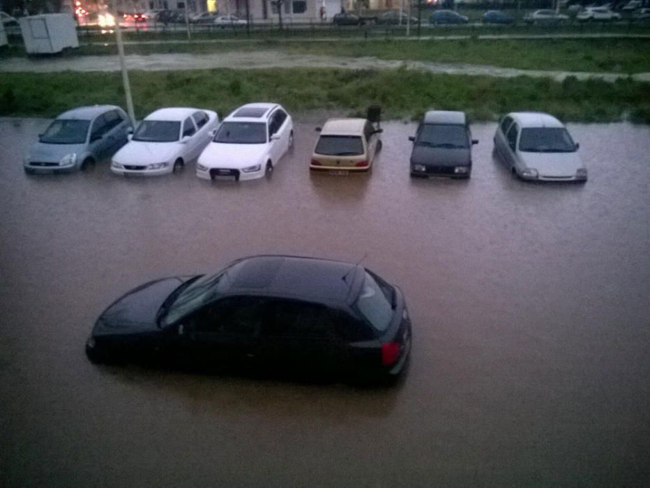 Las lluvias provocan inundaciones en A Coruña