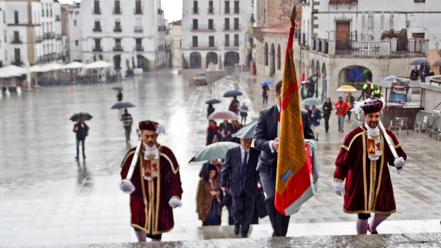 La bandera más antigua de España es de Cáceres