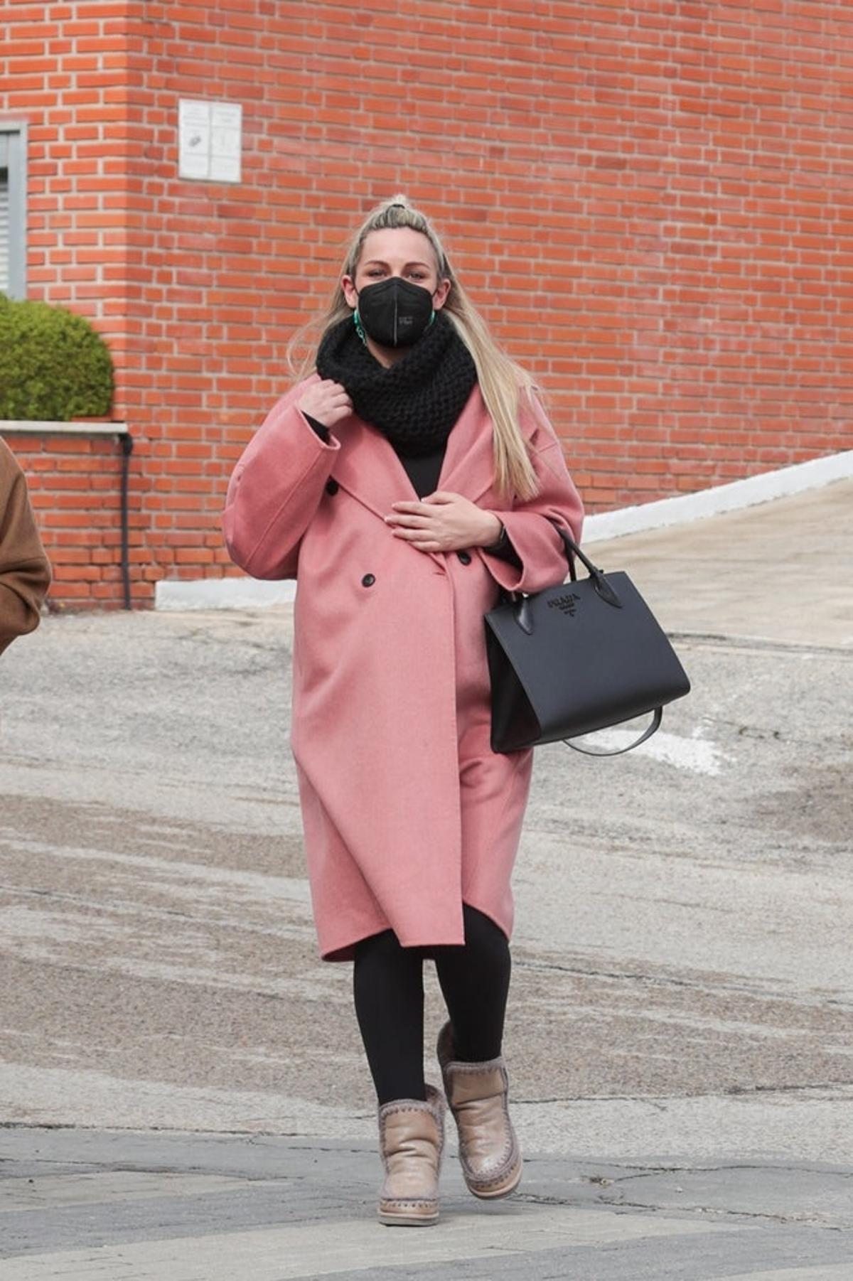 Edurne de camino al hospital