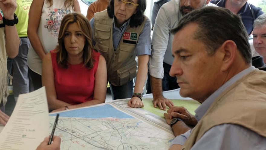 Susana Díaz: ''No vamos a permitir ninguna recalificación de las zonas afectadas por el incendio''